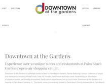 Tablet Screenshot of downtownatthegardens.com